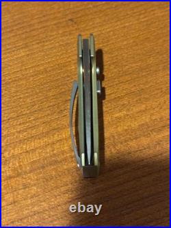 Darriel Caston HARLOCK Custom Knife Titanium Ano