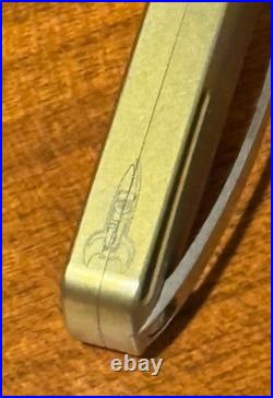 Darriel Caston HARLOCK Custom Knife Titanium Ano
