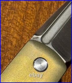 Darriel Caston HARLOCK Custom Knife Titanium Ano