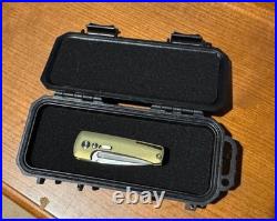 Darriel Caston HARLOCK Custom Knife Titanium Ano