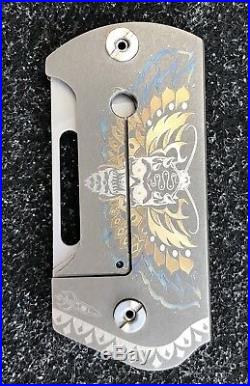 Darriel D Caston Rocket Designs Deathead Moth BMT Folder By SpaceX Flipper