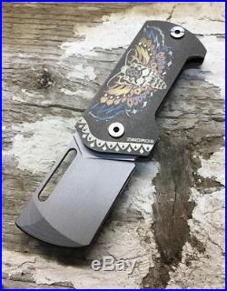 Darriel D Caston Rocket Designs Deathead Moth BMT Folder By SpaceX Flipper