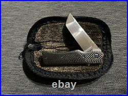 David Clark Blade Dress Tanto Grunt Carbon Fiber Flipper Custom Knife