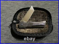 David Clark Blade Dress Tanto Grunt Carbon Fiber Flipper Custom Knife