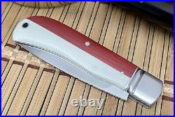 David Taber (DRT Knives) Custom Denim Micarta TEXAS Slipjoint CPM-154 Knife