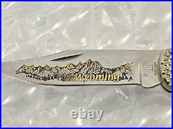 David Yellowhorse Jackson Hole 065/100 Buck Knife Custom with Display RARE Wyoming