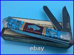 David Yellowhorse Trapper Roper #2/100 Turquoise RP410 Custom Buffalo Knife