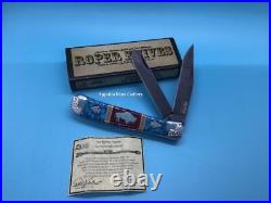 David Yellowhorse Trapper Roper #2/100 Turquoise RP410 Custom Buffalo Knife