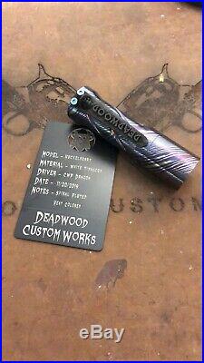 Deadwood Custom Works Huckleberry Torch Flashlight White Timascus