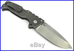 Demko Knives AD-10+P Folder Drop Point Knife Tri-Ad Lock Bead Blasted Ti Handle
