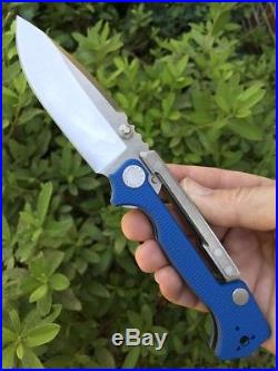 Demko Knives MG AD-15 Blue G10 Knife