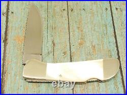 Dickie Hand Made Custom Filed Mop Pearl Folding Pocket Knife Luxury Knives Tools