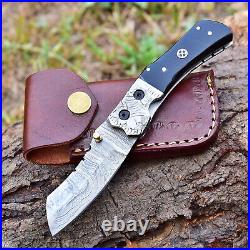 Different Types 20 Pcs Lot Sale Handmade Damascus Hunting Pocket Knife Sheath