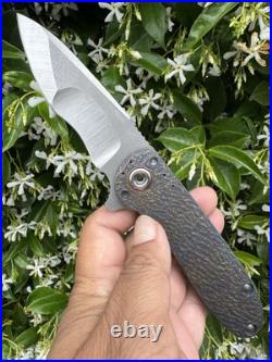 DireWare Tailwhip 154CM Blade Anodized Titanium USA Folder Satin Blade