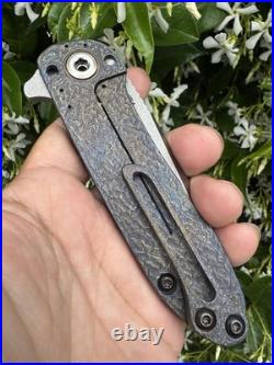 DireWare Tailwhip 154CM Blade Anodized Titanium USA Folder Satin Blade