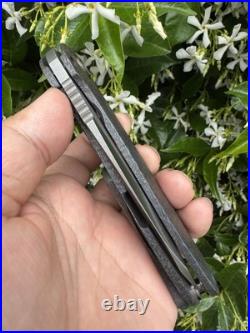 DireWare Tailwhip 154CM Blade Anodized Titanium USA Folder Satin Blade