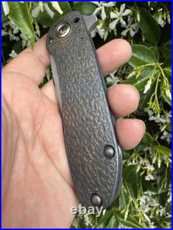 DireWare Tailwhip 154CM Blade Anodized Titanium USA Folder Satin Blade