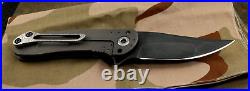 DireWare Tailwhip Bowie OD Green Hammered Ti CPM-20CV Steel RARE 20CVSteel