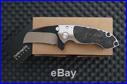 Direware Custom Folder Flipper Knife S-90 with M390 Steel Blade Marble Carbon
