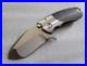 Direware Knives S-96, Recurve Drop Point, Silver Lightning Strike Carbon Fiber