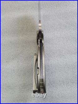 Direware Knives S-96, Recurve Drop Point, Silver Lightning Strike Carbon Fiber