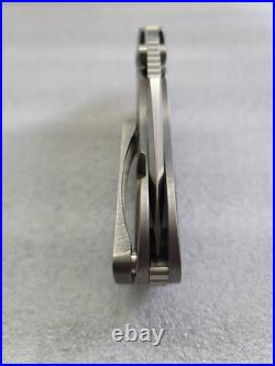 Direware Knives S-96, Recurve Drop Point, Silver Lightning Strike Carbon Fiber