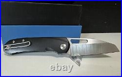 Divo Buzz Blackwashed Titanium Satin Blade Knife 20CV