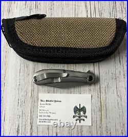 Doc Shiffer Custom Back pocket Flipper Knife Acid Wash Nitro V Orange Peel Ti