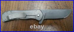 Doc Shiffer Custom Field Grade Recon Knife Stonewash Gray Ti 3.5 N690 Blade