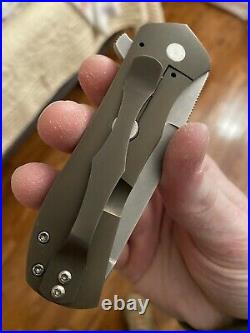 Doc Shiffer Full Custom Recon Flipper Folding Knife RARE