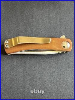 Doc Shiffer Knife MK2 Flipper Nitro-V Antique Micarta