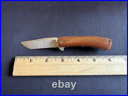 Doc Shiffer Knife MK2 Flipper Nitro-V Antique Micarta