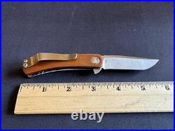 Doc Shiffer Knife MK2 Flipper Nitro-V Antique Micarta