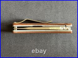 Doc Shiffer Knife MK2 Flipper Nitro-V Antique Micarta