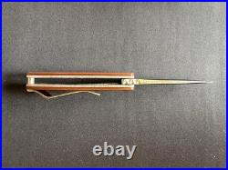 Doc Shiffer Knife MK2 Flipper Nitro-V Antique Micarta