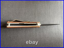 Doc Shiffer Knife MK2 Flipper Nitro-V Antique Micarta