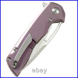 Drop Point Folding Knife Pocket Hunting S35VN Steel Titanium Handle Collectible