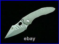 Drop Point Folding Knife Pocket Hunting Survival S35VN Steel Titanium Handle EDC