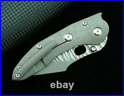 Drop Point Folding Knife Pocket Hunting Survival S35VN Steel Titanium Handle EDC