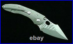 Drop Point Folding Knife Pocket Hunting Survival S35VN Steel Titanium Handle EDC