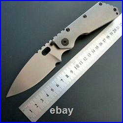Drop Point Folding Knife Pocket Hunting Survival Wild Tactical Combat D2 Blade S