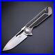 Drop Point Folding Knife Pocket Hunting Survival Wild Tactical D2 Blade Titanium