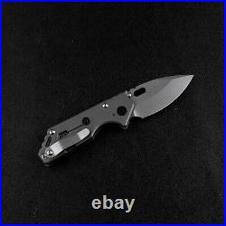 Drop Point Folding Knife Pocket Hunting Survival Wild Tactical D2 Steel Titanium