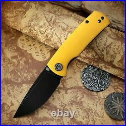 Drop Point Folding Knife Pocket Outdoor Hunting Survival Combat G10 14C28N Steel