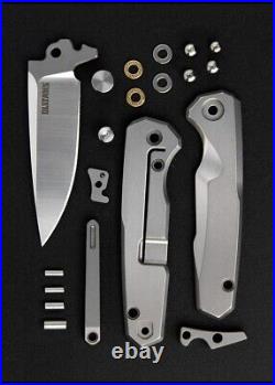 Drop Point Knife Folding Pocket Hunting Survival Tactical M390 Steel Titanium S