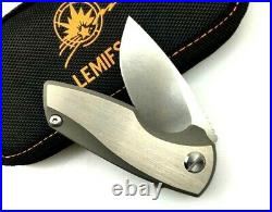 Drop Point Knife Folding Pocket Hunting Survival Tactical Titanium Alloy Handle