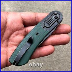 Drop Point Knife Folding Pocket Hunting Tactical S35VN Steel Titanium G10 Handle