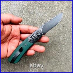 Drop Point Knife Folding Pocket Hunting Tactical S35VN Steel Titanium G10 Handle