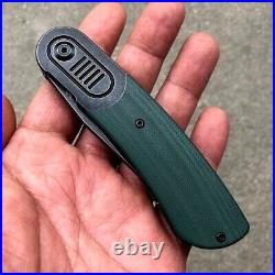 Drop Point Knife Folding Pocket Hunting Tactical S35VN Steel Titanium G10 Handle