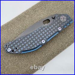Duane Dwyer Custom DDC BBN-L Bowie CPM-3V Blue Black G10 Titanium